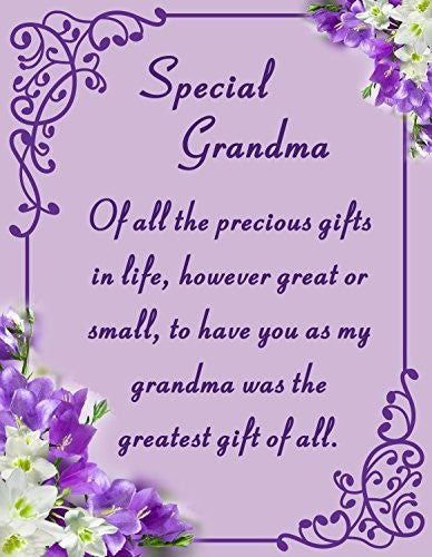 Grandma Memorial Laminated Card With Butterfly Stake Holder And Special Message By Homestreet