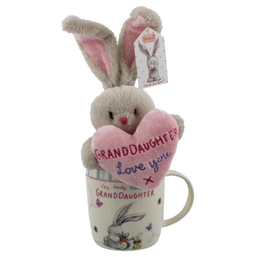 Lovely Granddaughter Gift Mug and Bunny Gift Set