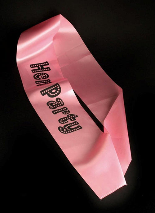 Hen Party Sash: Wide Pink Hen Party