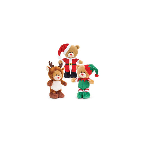 Keel Toys Christmas Pip the Bear 30cm - Elf with sound