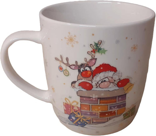 Lesser & Pavey Bug Art Santa Fine China Mug