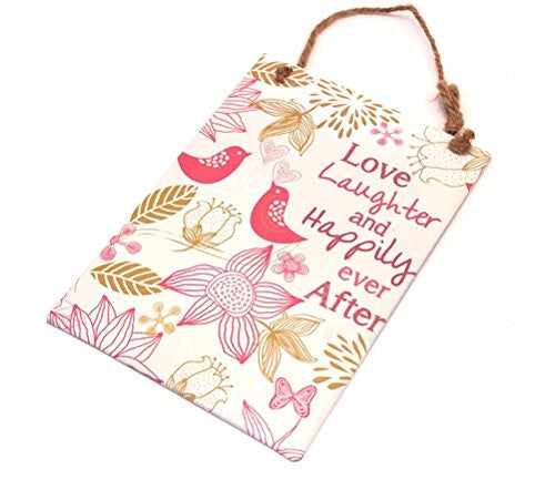 Peel & Sardine Large "Love Laughter" Quotable Sign