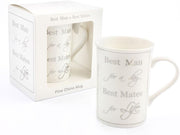 Best Man for a day best mate for life Fine China Mug