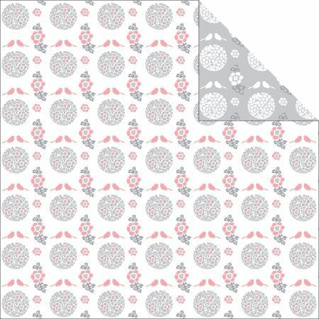 Grant Studios GTWED12-2145 Grace Taylor Wedding Paper 12 in. x 12 in.-Romance Bird - Case of 20