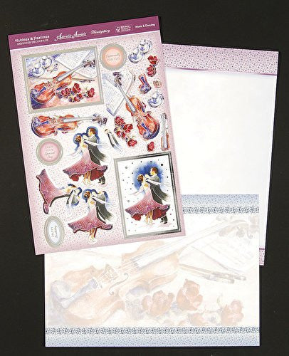 hunkydory adorable scorable designer decoupage hobies & pastimes music & dancing