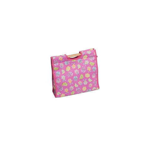 Hobby Gift HGSB/099 Playful Owls on Pink Craft/Sewing Storage Bag 11x32x28cm