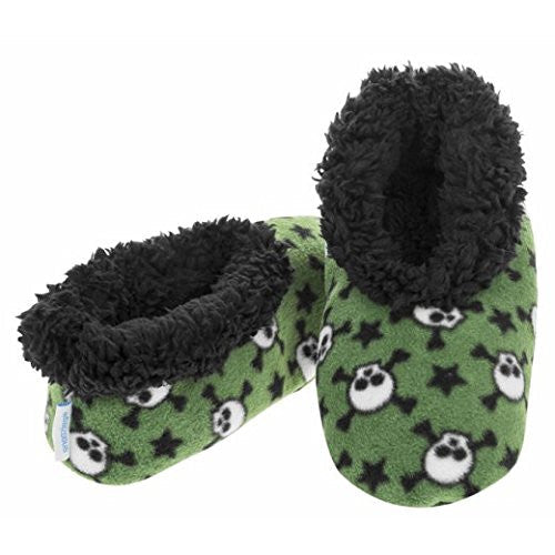 Snoozies Fleece Slippers Boys: Skulls: Medium (1-2)