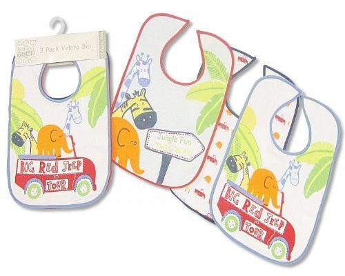 nursery time 3pack velcro large bibs