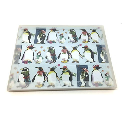emma ball winter penguins placemat set
