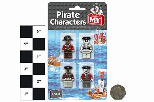 MY 4 Piece Pirate Character Building Block Bricks