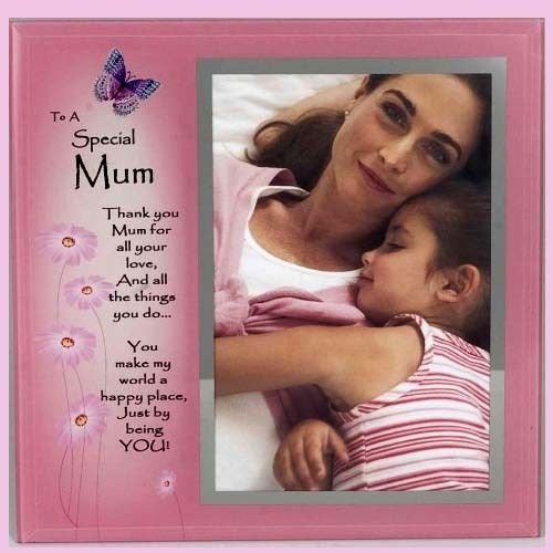 mum glass photo frame 4 x 6
