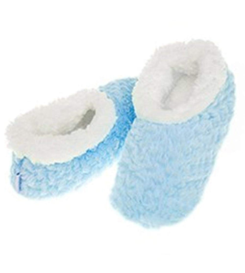 Ladies Super Soft Rose Textured Fur-Like Fabric Snoozies Slippers