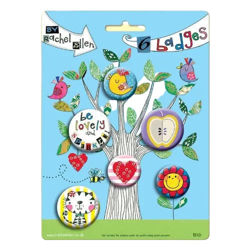 Rachel Ellen 6 Badge Set - Tree Design
