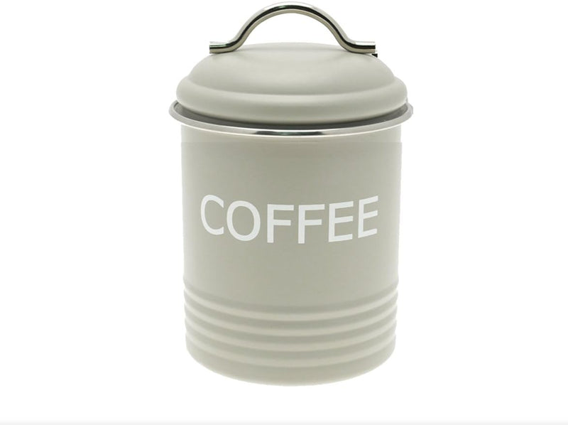 Home Sweet Tin Coffee Canister retro