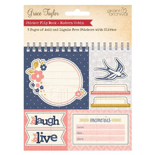 Grace Taylor 5-Piece Modern Cabin Sticker Flipbook
