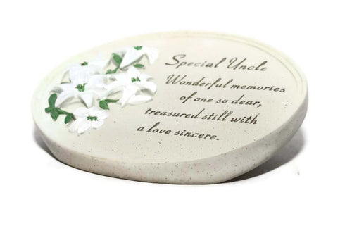 Special Uncle Lily Verse Plaque Graveside Ornament
