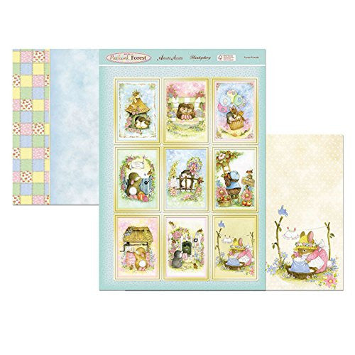 hunkydory adorable scorable return to patchwork forest luxury topper set forest friends