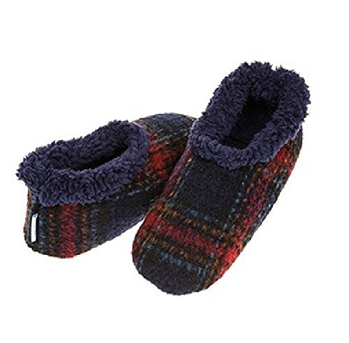 Mens Adult Snoozies Modern Plaid Range Slippers Assorted Colours and Sizes