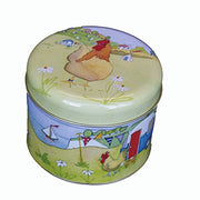 GLAMPING - CARAVAN/CAMPING - Emma Ball Colourful Short Round TEA CADDY - 8cm