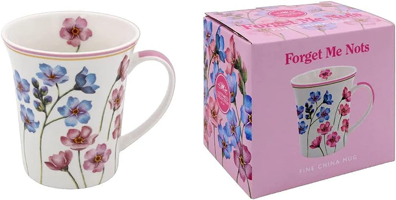 The Leonardo Collection LP94571 Forget-Me-Nots Mug, Floral Design, Fine China, Boxed
