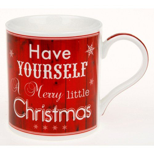 Vintage Lane - Have Yourself A Merry Little Christmas - Festive Mug with Gift Box