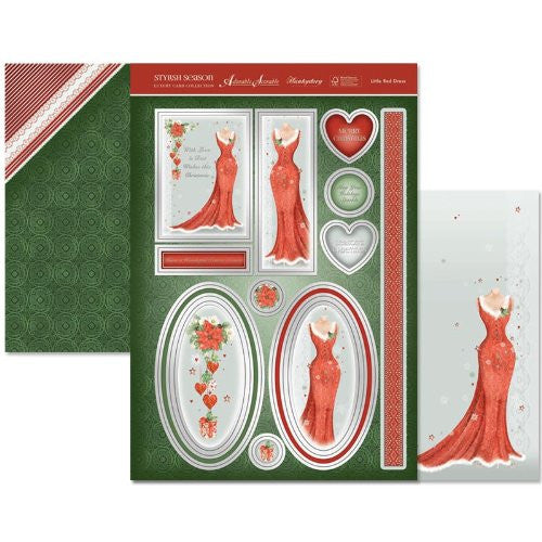 hunkydory adorable scorable luxury card collection stylish season little red dress