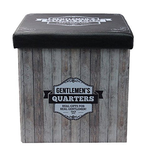 Leonardo Gents Quarter Folding Storage Box, Black