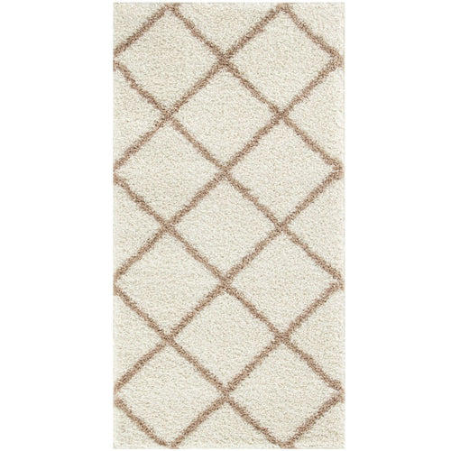 Moroccan Ivory Shaggy Rug | 530