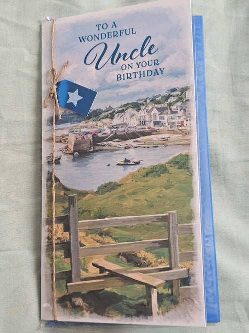 to a wonderful  uncle   on your birthday  card