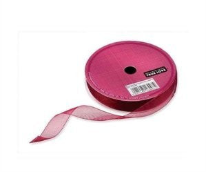 Organza Ribbon Burgundy