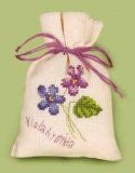 Home Preserving Spice Bag, Violet 8 x 12 CM - 7Stiche / CM