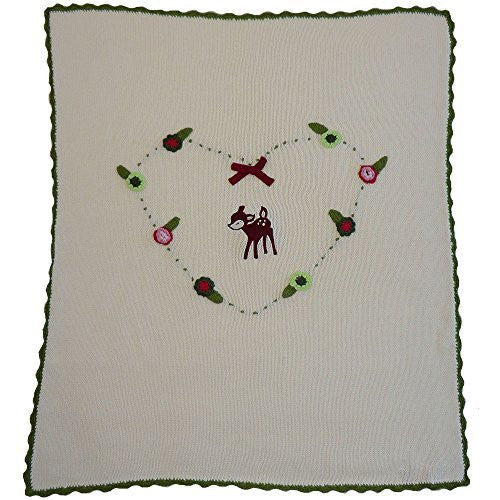 Woodland Creature Pram Blanket 65cm X 75cm
