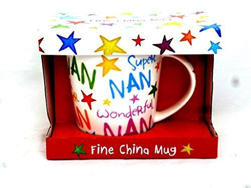 Super Nan Rainbow Mug, Best, Special Nan, Boxed