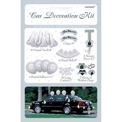 Amscan International Wedding Car Decorating Kit
