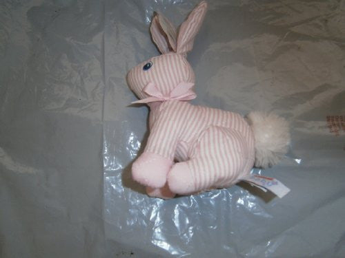 aurora baby stripped bunny choice three colours pink blue or yellow one supplied