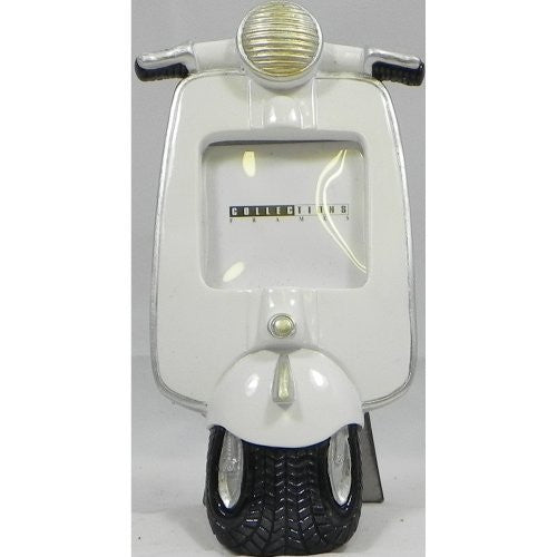 Vespa Scooter Photo Frame White