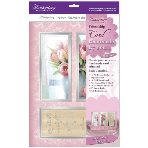 hunkydory handmade by you card kit watercolour bouquet freindship