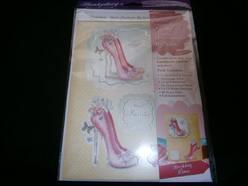 hunkydory handmade by you card kit loving birthdayshoes brthday-female