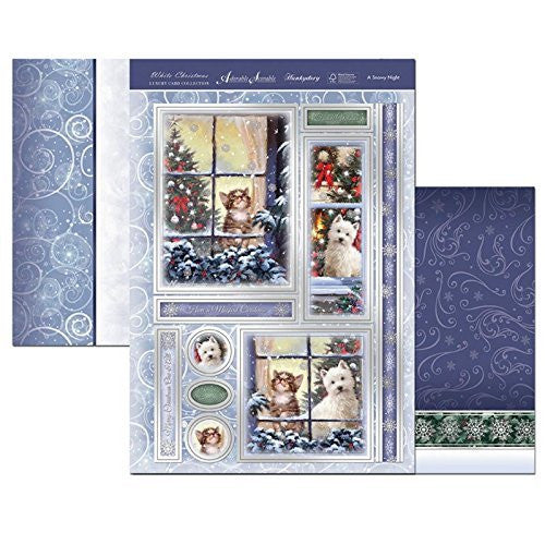 white christmas a snowy night  topper set