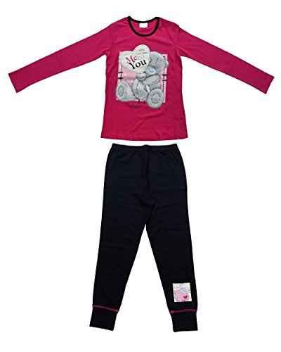 Me to You Tatty Teddy Girls Cute Cosy Warm Winter Long Sleeve Pyjamas (9-10) Pink