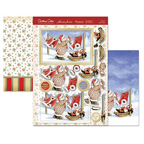 hunkydory  christmas cuties santa s new pants  topper set