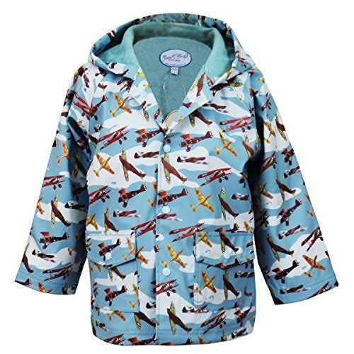 Raincoat - Vintage Airplanes - Powell Craft - 4-5 years