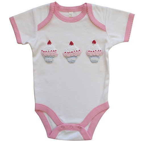 Powell Craft Cupcake Babygrow 0-6 months