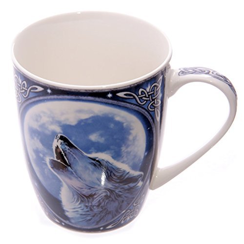 Licensed Wolf Image Bone China Mug