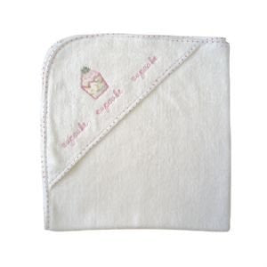 Powell Craft Cupcake Baby Girls Hooded Towel - A great new baby gift!