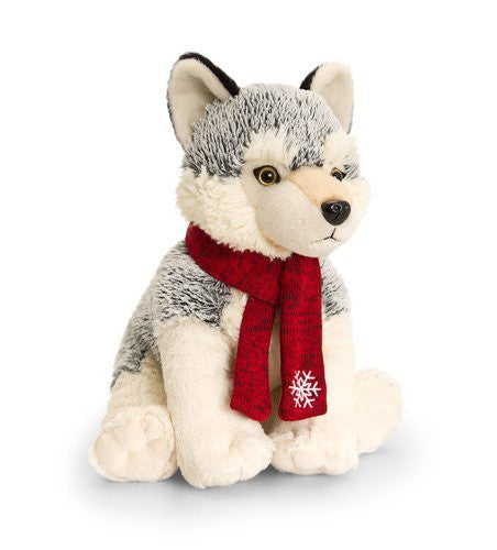 lkeel toys husky with scarf 25cm