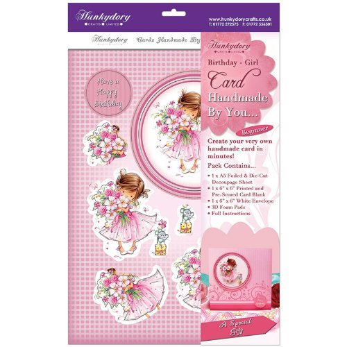 hunkydory handmade by you card kit a special gift birthday girl