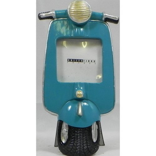 Vespa Scooter Photo Frame Blue