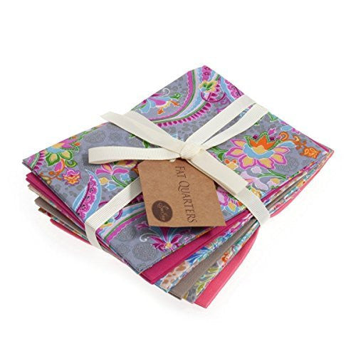 Fat Quarter Bundle: Cotton: 6 x 54cm x 45cm: Summer Paisley