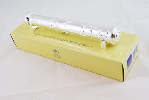 Silver plated Christening certificate holder gift new baby traditional